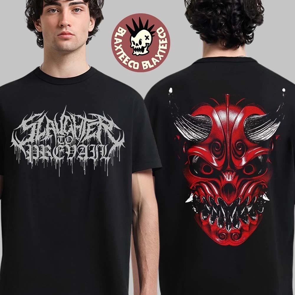 2 Sides Slaughter To Prevail Red Oni Mask Black Unisex S-5XL T-Shirt HL69 S