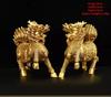 1Pair Copper Unicorn Ornaments Bedroom Living Room Home Decor Shop Opening Gifts