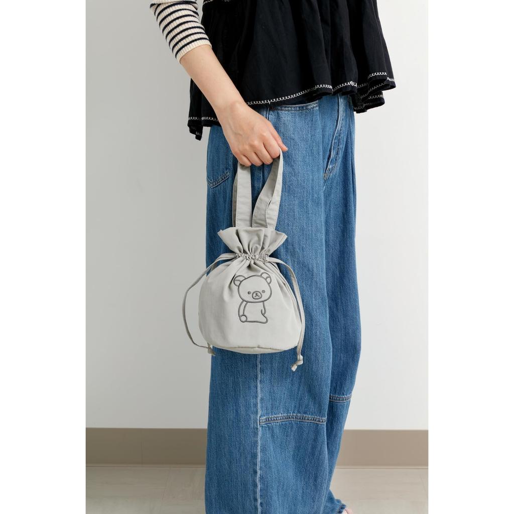 Rilakkuma Drawstring H240 X W250 X D5mm San-X Bag, CA92101,