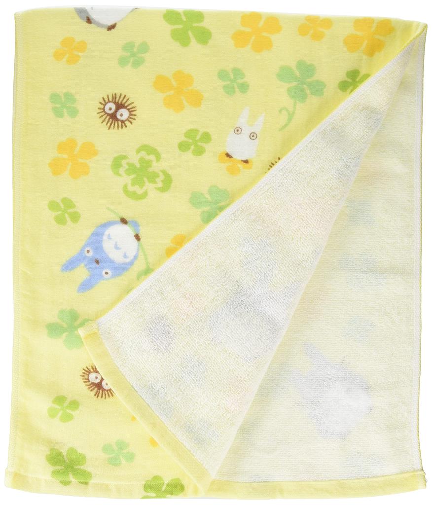 Marushin Ghibli My Neighbor Totoro Face 34 x Clover and 0590222500 Towel, Approx. 80cm, Totoro, Imabari, 100% Cotton,