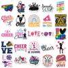50 Cheerleading & Gymnastics Waterproof Stickers for Suitcases, Skateboards, Water Cups, Cars
