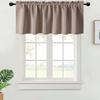 1PC, Valance Curtains Blackout Thermal Insulated Rod Pocket Window Treatment For Kitchen Living Room Bedroom Home Decoration