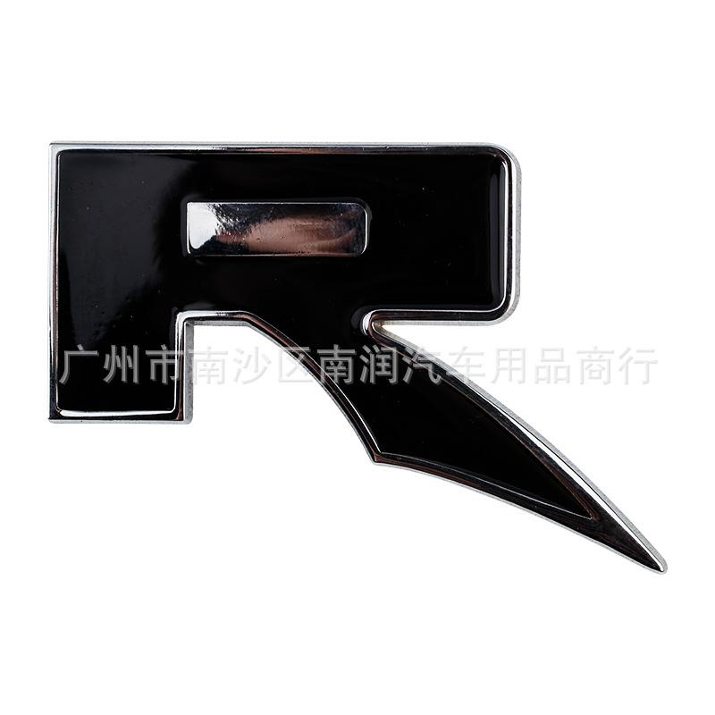 3D Metal R Logo Emblem Letters Car Trunk Badge R Sticker Accessories For Raptor RAPTOR SVT