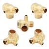 5Pcs Air Compressor Check Valve 1?Way 12x38x10 Chamfer Zinc Alloy Small Air Pump Accessories