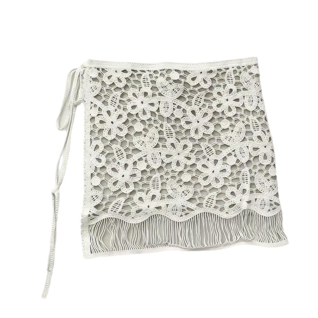 Korean Lace Tie Peplum White Skirt Slimming Waist Wrap Belt Accessory