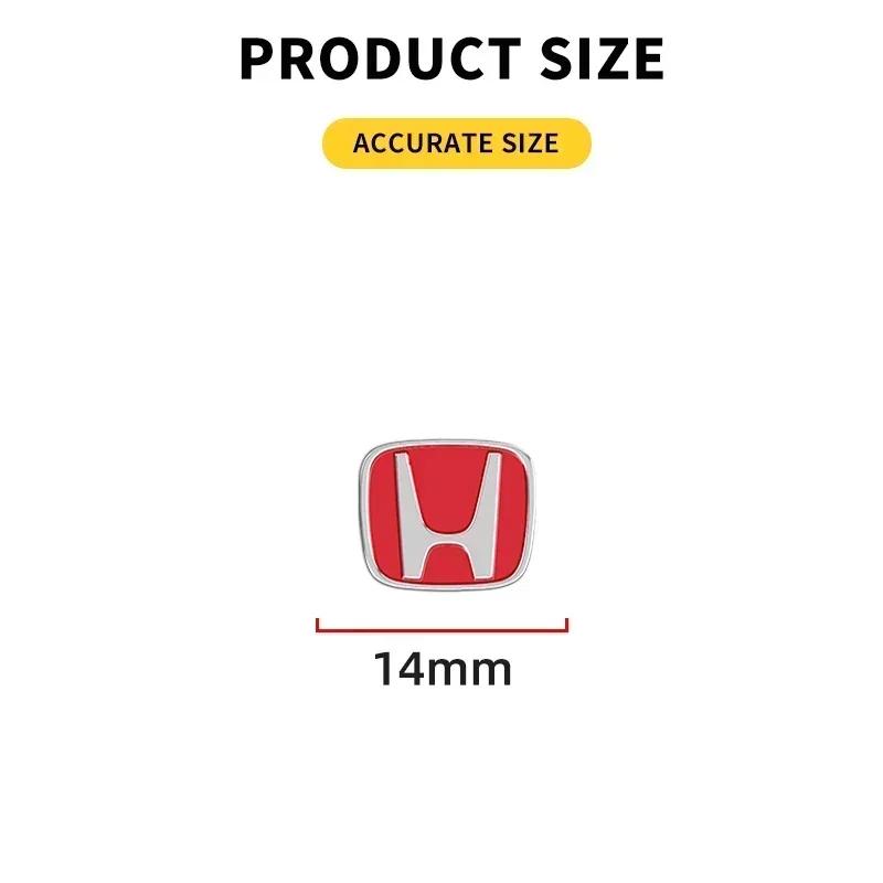5/10pcs 13mm 14mm Car Key Emblem Stickers Auto Door Keyhole Logo Decals For Honda Civic Accord CRV Hrv Jazz Auto Accessories