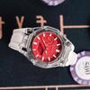 Casio Unisex Liquid Crystal/Analog Dual Display Series Red Watch GA-2100-4A-