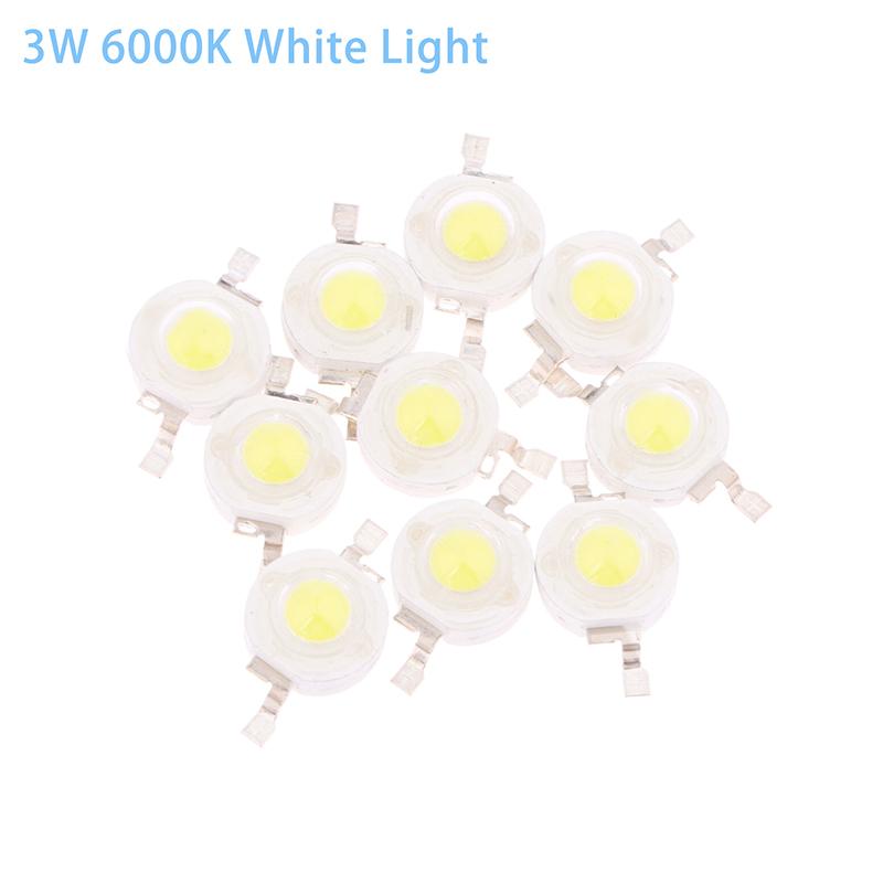 

10 шт. 1 Вт 3 Вт высокомощные светодиодные лампы светодиодные чипы SMD белые теплые для светодиодных прожекторов прожекторов светильников