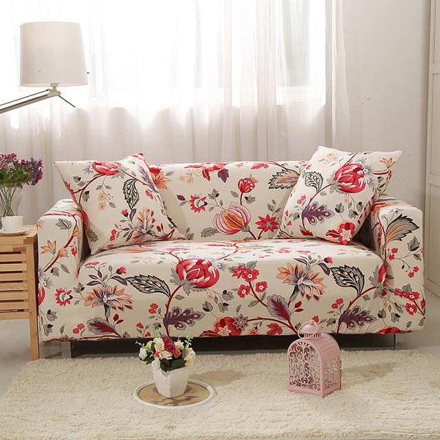 Household Furniture Protector -Sofa Skins Elastic Slipcover For Living Room Area Corner Sofa Cover Couch Cover Elasticized