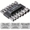 23pcs Internal Hexagonal Socket Wrench Screw Socket Electric Screwdriver Head Self Tapping Screw Power Nut Driver Drill Bit 1/4