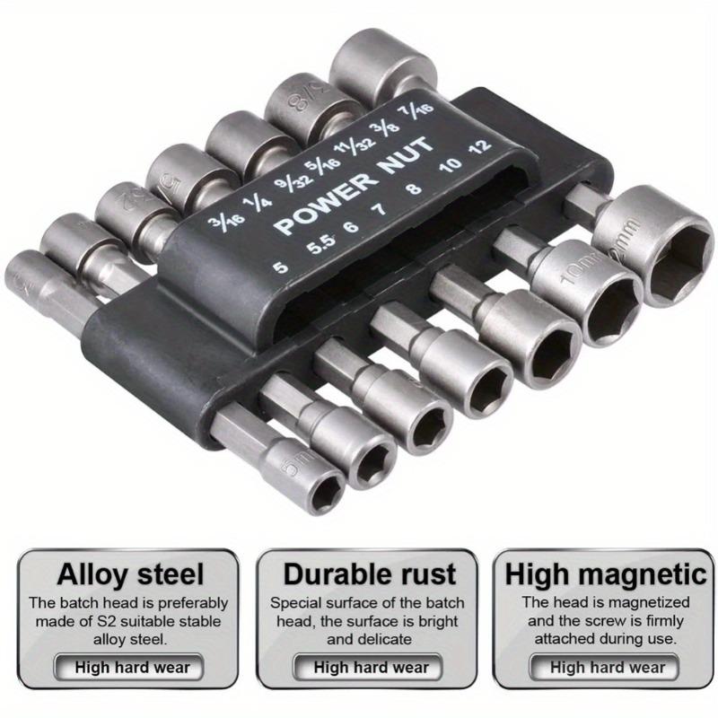 23pcs Internal Hexagonal Socket Wrench Screw Socket Electric Screwdriver Head Self Tapping Screw Power Nut Driver Drill Bit 1/4