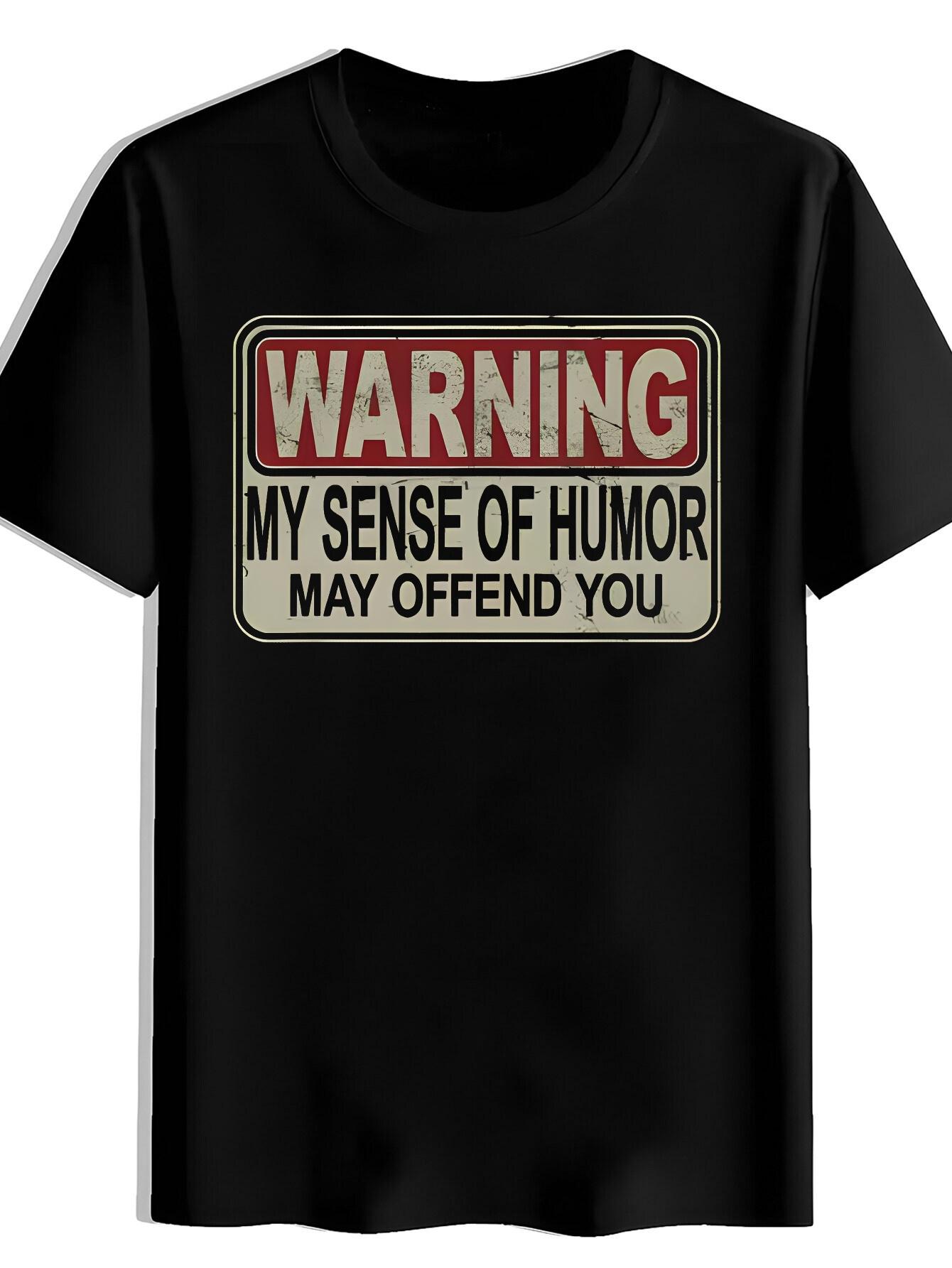 T-shirt Red Warning Print | Summer XS