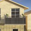 Balcony mat cover gray 1x7 m
