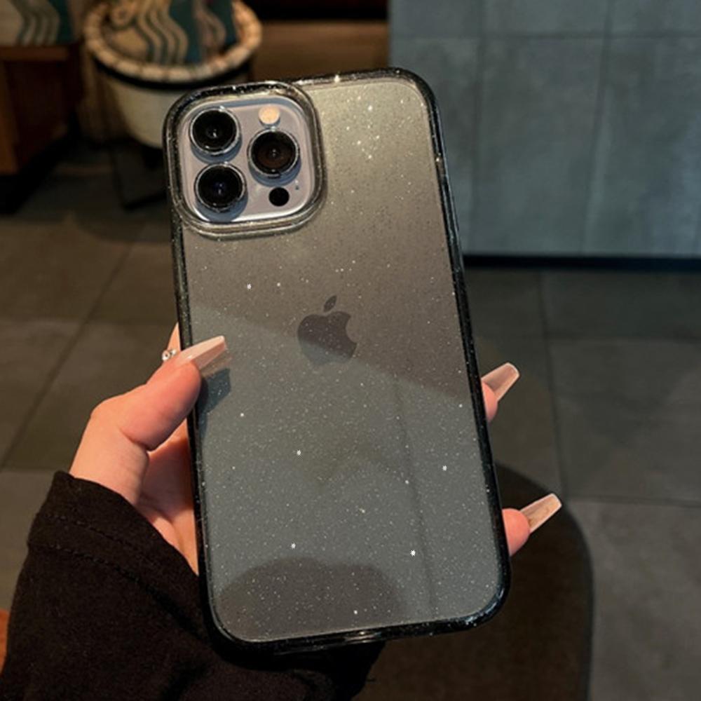 

Роскошный блестящий прозрачный чехол для iPhone 15 14 13 12 11 Pro Max TPU силиконовый чехол для iPhone X XS Max XR 8 7 Plus задняя крышка чехол For iPhone 12 Mini