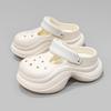 CH1610 cute thick-soled hole shoes for women's outer wear 2025 new beach non-slip bag head cool slippers for women's summer