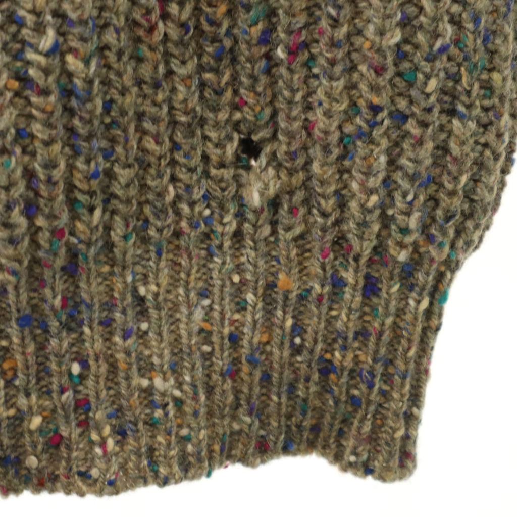 Gap 80s 100% Old Wool Long Sleeve Nep Sweater S Gray Knit Men's Used