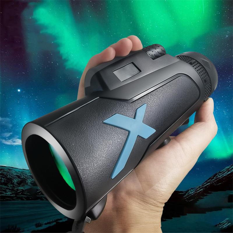 12x50 HD ZOOM Powerful Monocular Telescope Portable Binoculars Long Range Telescope Hunting Camping With Tripod Phone Clip