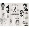 Retro Nostalgic Wallpaper Beauty Salon Background Wall Painting Barber Shop 3d Wallpaper