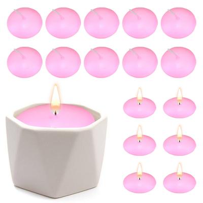 16Pcs Floating Discs Candles DIY Floating Candles Ornament Paraffin Water Floating Candles for Pool Party Wedding Decor