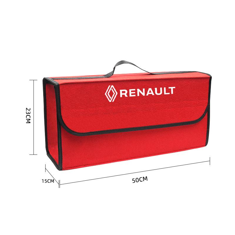 Car Boot Storage Box Storage Organizer Tool For Renault Clio Sandero Captur Megane R5 4 E-tech Scenic Austral Rafale Symbioz QM6