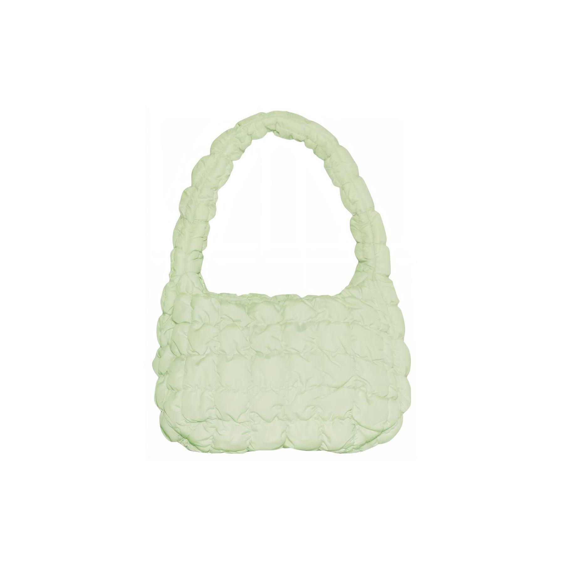 

New COS Polyester Cloud Bag, Handbag, Shoulder Bag Mini Women s Light Green 973537037 24.1*8.4*23.6CM