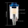 1/4" Air Hose Filter with Moisture Trap - Inline Water Oil Separator for Compressor, Spray Paint Gun and Air Tools