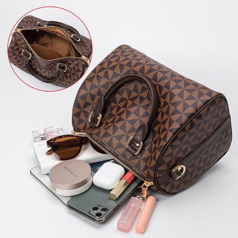 Klassische Retro-Handtasche mit Windmühlenmuster, neue trendige Damentasche, hochwertige Schulter-Umhängetasche