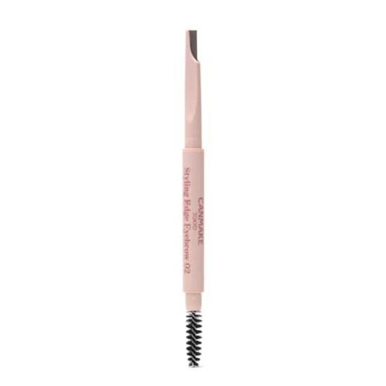 Canmake Styling Edge Eyebrow Pencil Thin Core Brush 02 Ash Brown