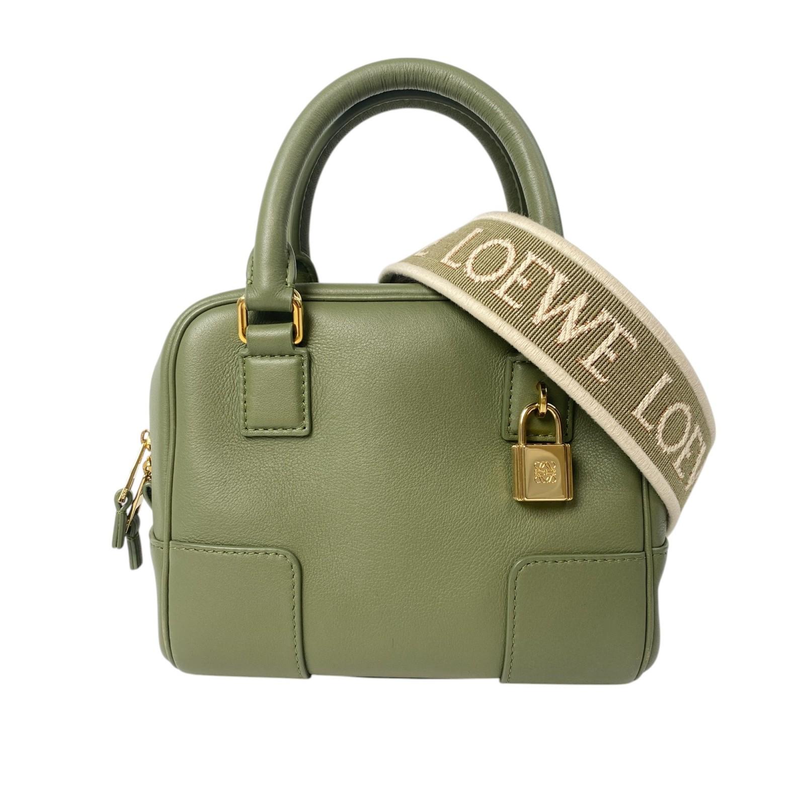 

Used LOEWEShoulder Bag Green system leather Women