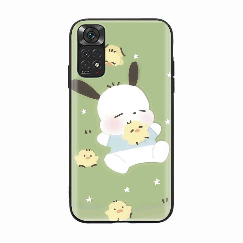 Black Case for Samsung Note 20 Lite S24 Ultra S23 A03 A05 A06 A11 A71 A15 A16 A13 A24 A25 A33 A52 A53 A50 M55 M35 Plus H-31 Pochacco