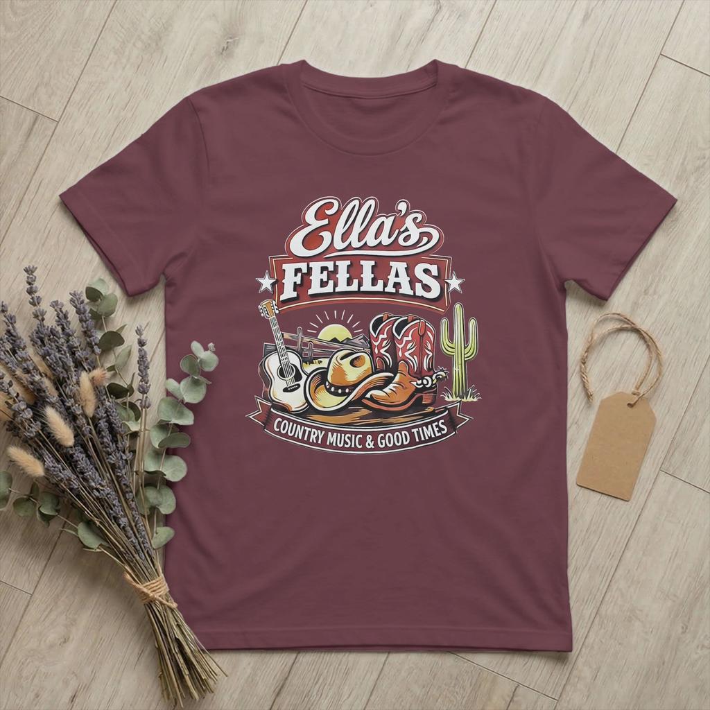 Vintage Elias Fellas Western Cowboy TShirts Unisex Crew Neck 100 Cotton T Shirt Country Funny Short Sleeve Tees Printed Merch