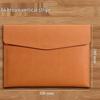 A4 Textured Leather File Bag, Custom Logo, Waterproof, Large Capacity Document Holder
