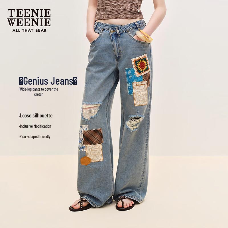 Teenie Weenie Bear Cartoon Denim Jeans for Women S