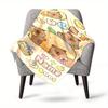 Cute Bear Home Blankets Comfortable Soft Lightweight Multiseasonal Blanket For Picnics Sofas Offices Beds Living Rooms Perfect Gift For Friends And