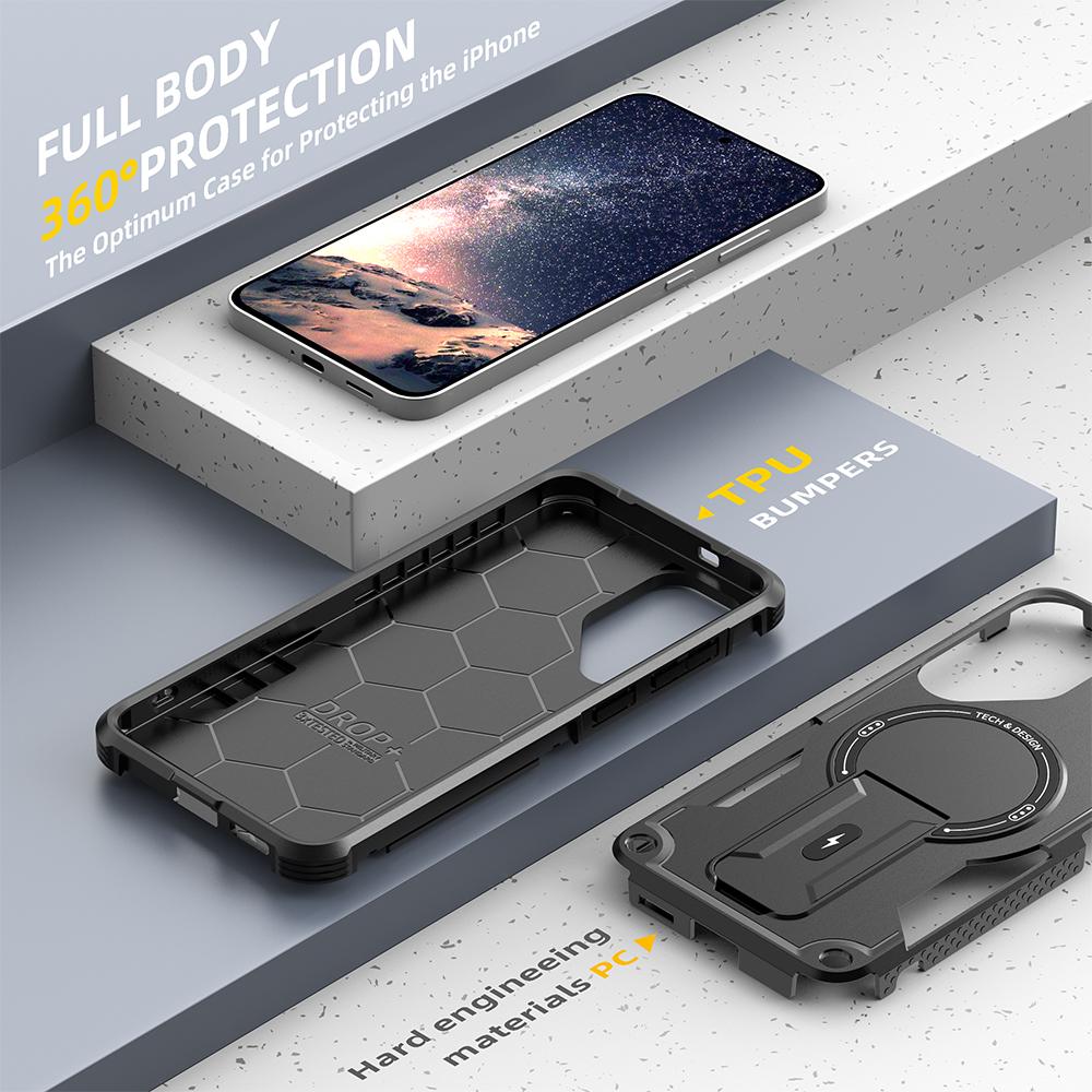 Protective Armor Coque Case for Samsung Galaxy S25 FE Edge S24 Ultra Plus A17 A16 A56 5G A55 A15 A36 A26 A35 A54 A14 Strong Bag