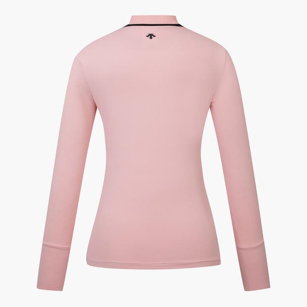 DESCENTE GOLF Women'S High-Neck Logo Point Long-Sleeve T-Shirt (Dp12Wftl22)