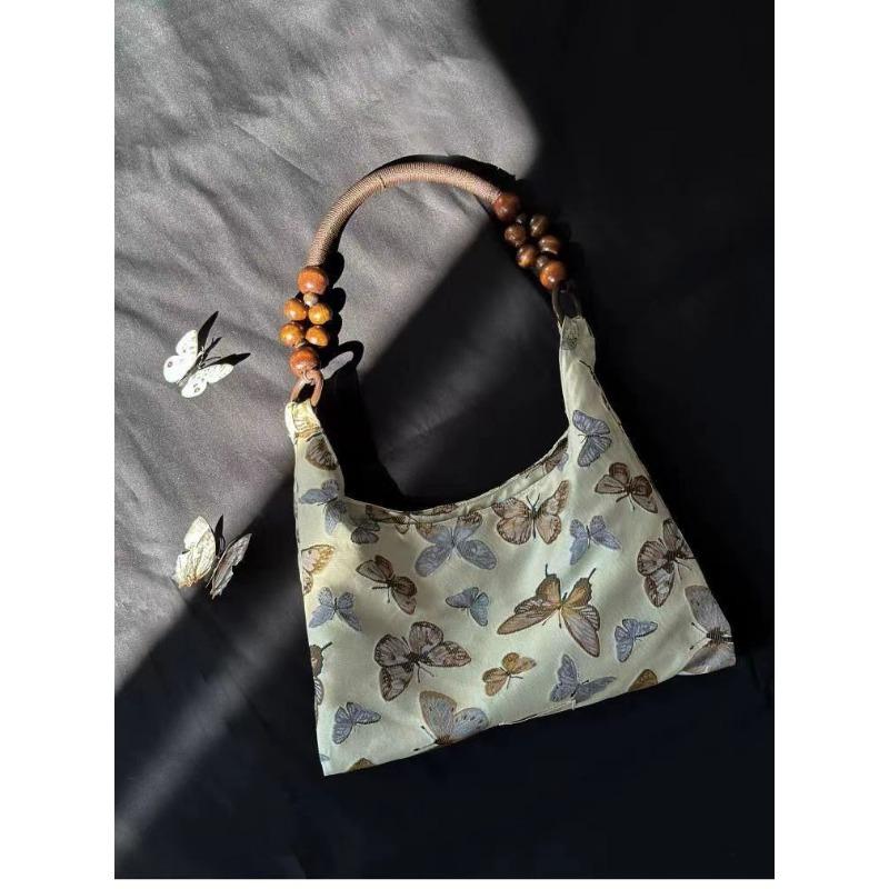 

Small Silver Coco [Jinse] New Chinese Butterfly Jacquard Bag Zen Temperament Niche Shoulder Handbag