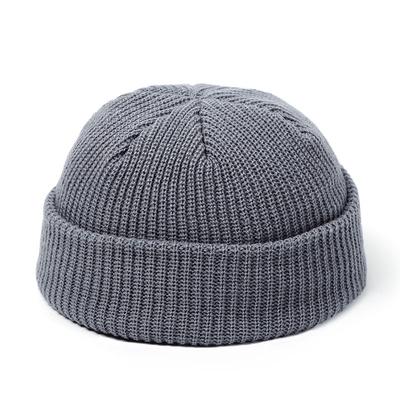 Unisex Rahat Örme Şapka Kış Retro Geniş Hami Kavun Şapka Açık Rüzgar Geçirmez Soğuk Bere Şapka