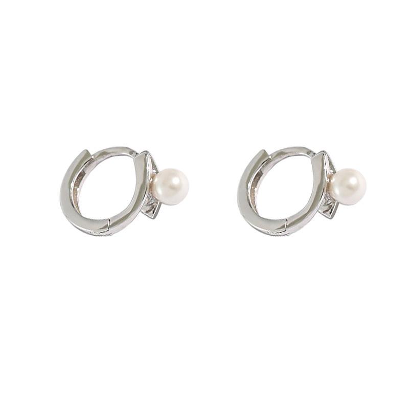 Retro Temperament Arc Ear Buckle Earrings Women's Simple Niche Design Earrings