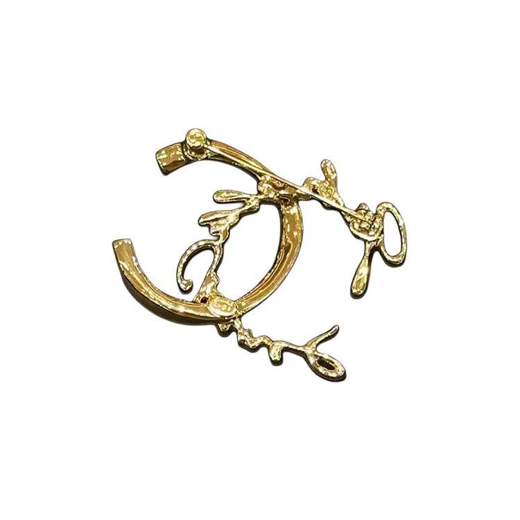 Chanel Double C Letter Hollow Splicing Irregular Brooch Women accessories Gold ABD433B16731NY227