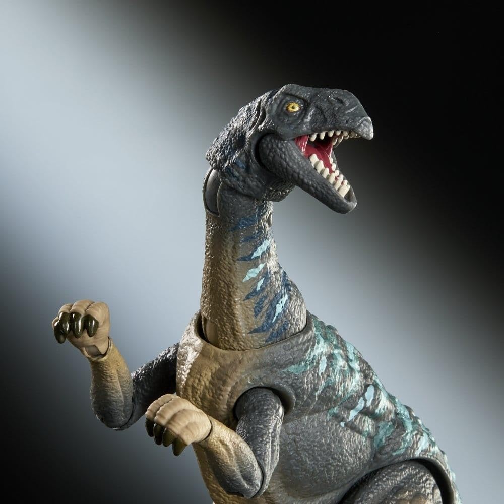 Mattel Jurassic World Hammond Collection Mussaurus Dinosaur Figure for Dinosaur 19cm in Ages 8 and JKM89 Kids, Toy, Approx. Length, Up, Blue,