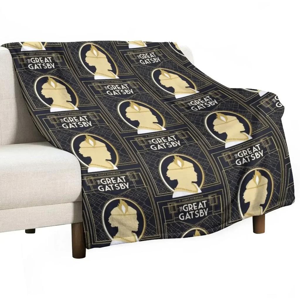 The Great Gatsby - Custom Book Cover Throw Blanket Cute Tourist Sofas Sofa Throw for Winter Blankets