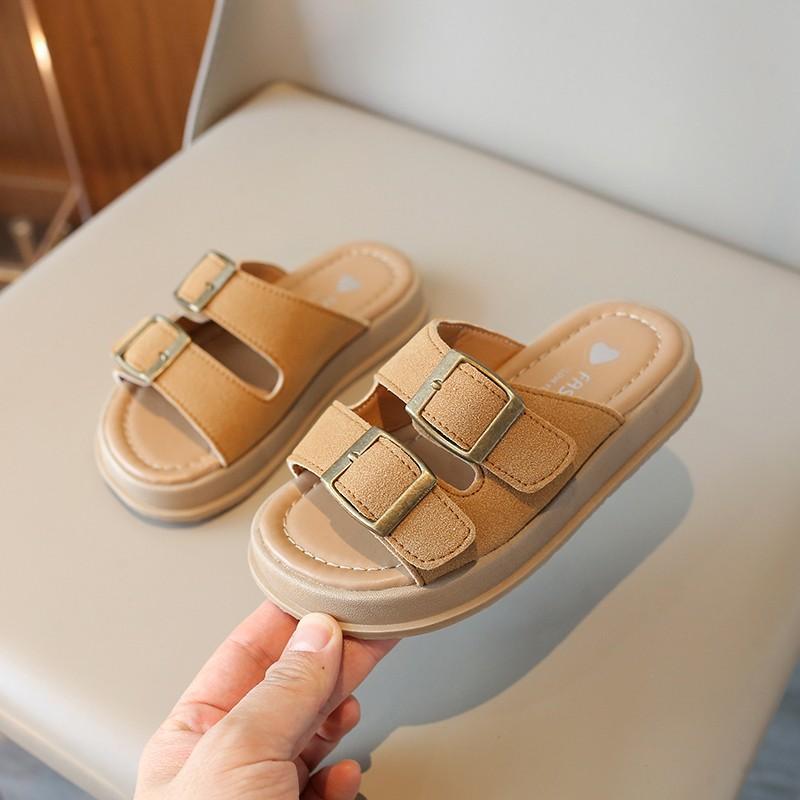 Girls Sandals  New Summer  Children Causal Shoes Kids Beach Sandals Open-toe Thick Soled