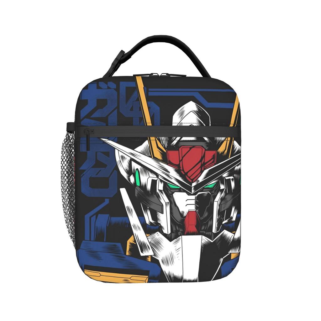 Gundam Lunch Bag Fashion Lunch Box For Child Travel Portable Cooler Bag Oxford Print Tote Food Bags