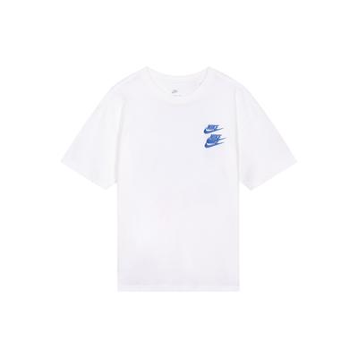 Sportswear Global Tour Embroidered Logo Ribbed Crew Neck Short Sleeve T-Shirt Men Tops White DR1210-100