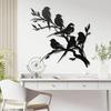 1pc Classic Style Metal Bird Silhouette Wall Art, Original Laser-Cut Wall Sculpture