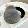 Factory  Custom Real Fox Mink Fur Earmuffs Fashion Colorful Warm Ear Cover Women Girls Fur Ear Warmer for Ski Earflap