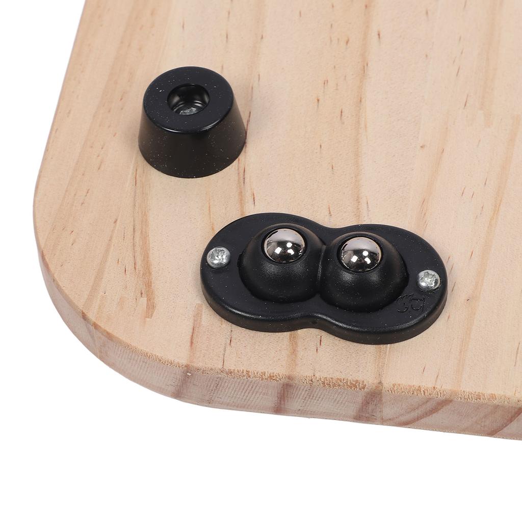 Countertop Appliance Rolling Tray Solid Wood Ergonomic Design Coffee Pot Slider Tray for Kitchen