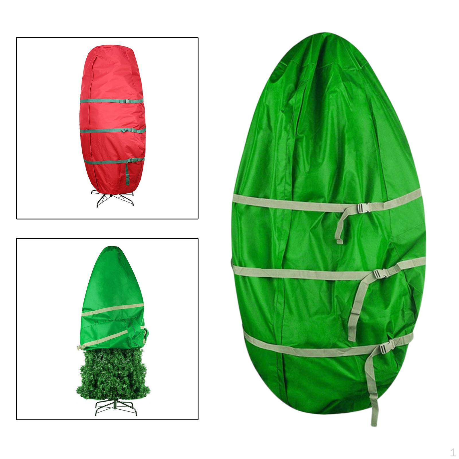 Сумка для хранения рождественской елки для искусственных елок, водонепроницаемый Оксфордский праздничный контейнер Green 89x190cm