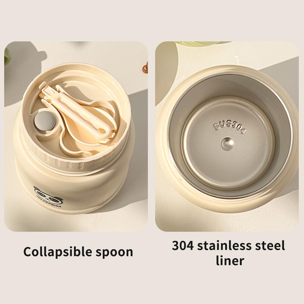 Portable Lunch Box 304 Stainless Steel Insulated Breakfast Cup Reusable Food Container 880ml Sealed Food Thermal Jar